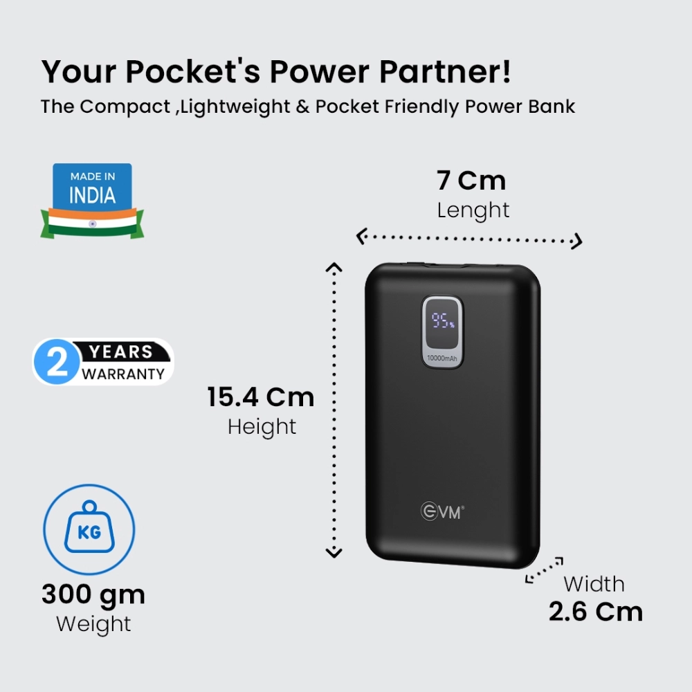 EVM Power Bank 10000 mAh EnNano Pro 10 P0407 view 2